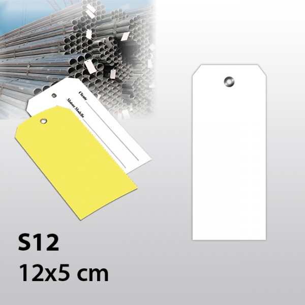 S12-Warenanhänger aus Kunststoff 12x5 cm