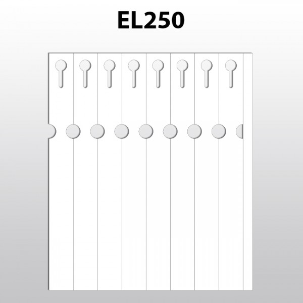 Schlaufenetiketten für Laserdrucker aus Polyester EL250