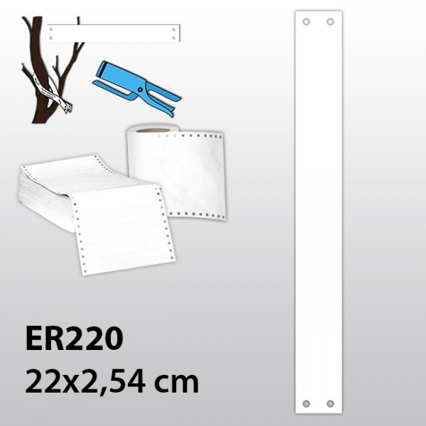 Streifen-Etiketten aus Tyvek ER220