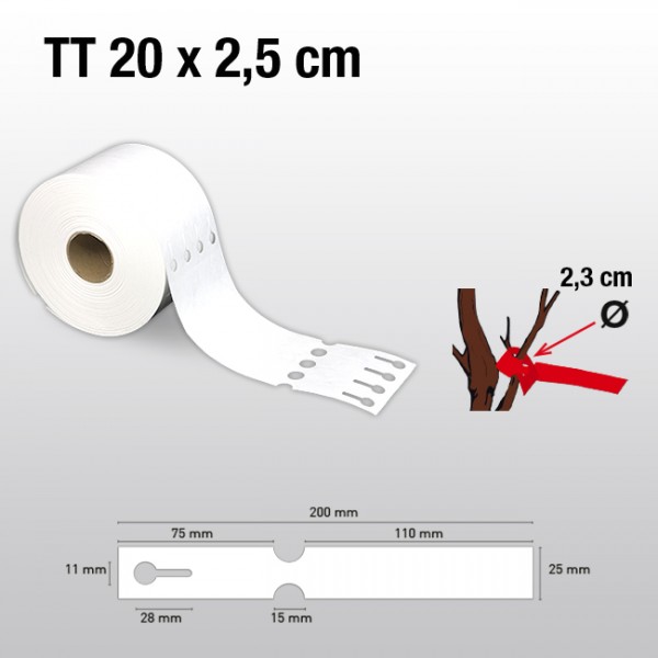 Schlaufenetiketten für Thermotransferdrucker TT25200 HDPE 200µ