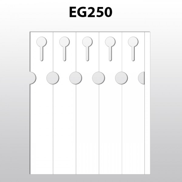 Schlaufenetiketten für Laserdrucker aus Polyester EG250