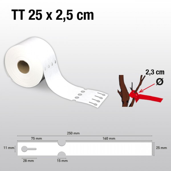 Schlaufenetiketten für Thermotransferdrucker TT25250 HDPE 200µ
