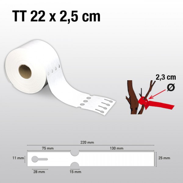 Schlaufenetiketten für Thermotransferdrucker TT25220 HDPE 200µ