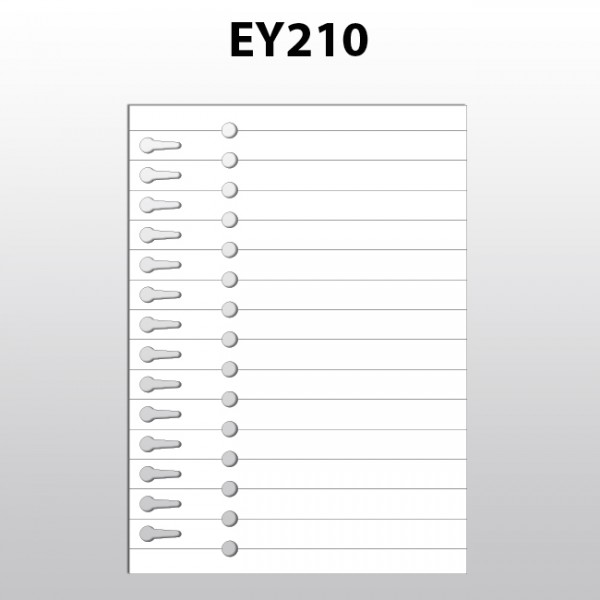 Schlaufenetiketten für Laserdrucker aus Polyester EY210